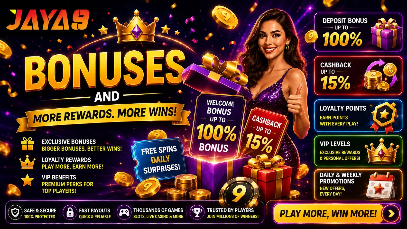 jaya9 bonuses